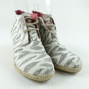 TOMS Women Espadrille Wedge Ankle Booties R2S11